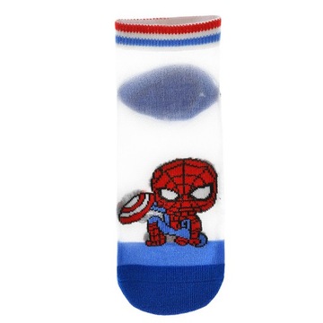 Transparent Socks Mesh Breathable Cartoon Character Crew Socks for Children
