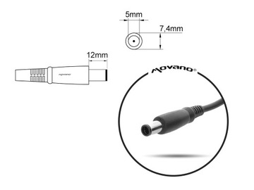Зарядное устройство/блок питания movano 19v 7.1a 7.4x5.0 pin - hp