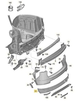 GOLF VI PLUS CROSS ЗАДНИЙ СПОЙЛЕР OE 5M0807521N