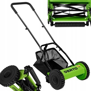 KOSIARKA RĘCZNA PCHANA BĘBNOWA mechaniczna KOSZ