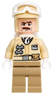 LEGO Figurka Star Wars - Hoth Rebel Trooper Tan Uniform Moustache - sw0425