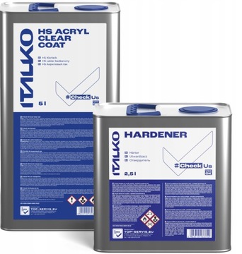 LAKIER BEZBARWNY HS ITALKO 5L KPL+ UTWARDZACZ 2,5L