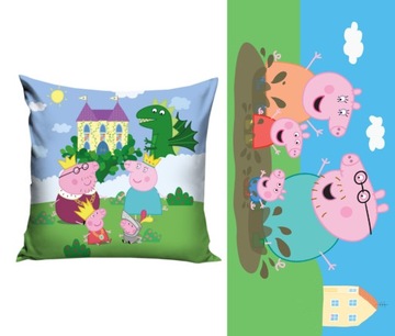 RĘCZNIK + PODUSZKA ŚWINKA PEPPA GEORGE KSIĘŻNICZKA ZESTAW DLA DZIECKA