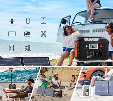 Power Bank с солнечной панелью Flashfish E200 40800 мАч 200 Вт СОЛНЕЧНАЯ ПАНЕЛЬ 100 Вт