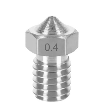 Dysza Stal Nierdzewna Steel Stainless V6 A2 M6 0,4mm 1,75mm Prusa E3D