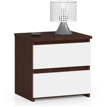 Szafka nocna wenge biały do pokoju dziecka 40 cm