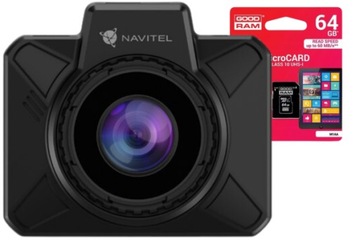 Zestaw Wideorejestrator kamera samochodowa Navitel AR202 NV + karta 64GB