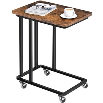 STOLIK KAWOWY ŁAWA NA KÓŁKACH POD LAPTOPA LOFT MODERN INDUSTRIALNY METAL