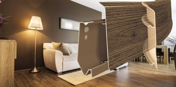 Listwa przypodłogowa BIAŁY MAT 7 cm EVO BIAŁA 1 METR.