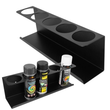 PÓŁKA NA SPRAYE DO WARSZTATU PUSZKI BUTELKI WIESZAK DO GARAŻU NA 5 MIEJSC