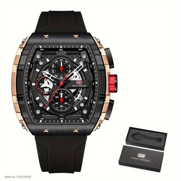 Женские кварцевые часы с хронографом MINI FOCUS Tonneau Gauge