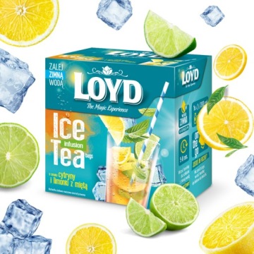 Холодный чай Лимон Лайм Мята Закуска 12 T. LOYD