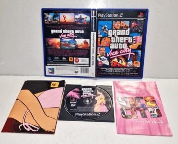 Gra GRAND THEFT AUTO VICE CITY PS2 3XA + MAPKA PŁYTA +DB