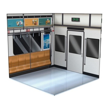 1/12 car Scene background display case Metro