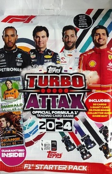 ZESTAW STARTOWY F1 TURBO ATTAX 2024 FOMRULA 1 STARTER PACK ALBUM KARTY