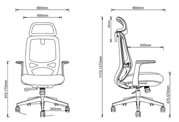 Вращающееся кресло для домашнего офиса Nobrium серое с поясничной опорой