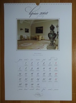 КАЛЕНДАРЬ - ПРЕЗИДЕНТСКИЙ ДВОРЕЦ - ВАРШАВА - 2008 г.