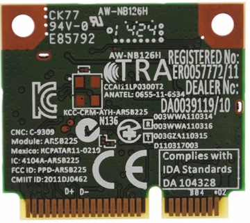 Asus AW-NB126H AR5B225 Карта Wi-Fi + Bluetooth