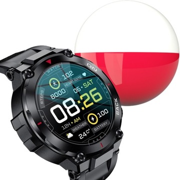 SMARTWATCH ZEGAREK MĘSKI Z LOKALIZACJĄ GPS MODUŁ SATELITARNY TRENING SPORT