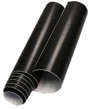 УГЛЕРОДНАЯ ФОЛЬГА CARBON 4D ЧЕРНЫЙ ШПОН 152x50 см