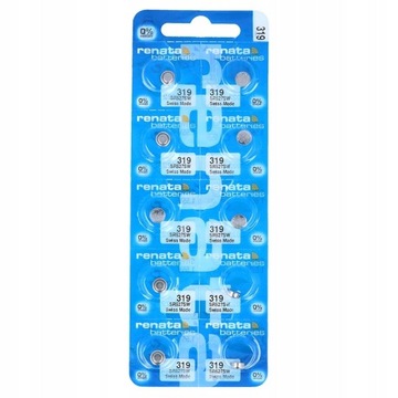 10 x Bateria Srebrowa RENATA SR319 SR527SW