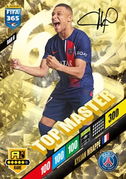 Panini FIFA 2024 Top Master RAR 6 Kylian Mbappé (Paris Saint-Germain)