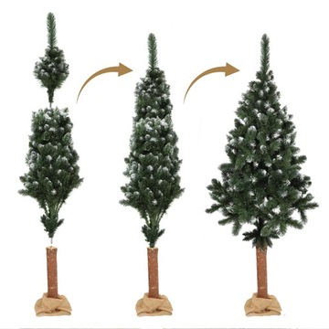 РОЖДЕСТВЕНСКАЯ ЕЛКА ИСКУССТВЕННАЯ АЛМАЗНАЯ 180 СМ СОСНА НА СТВОЛЕ