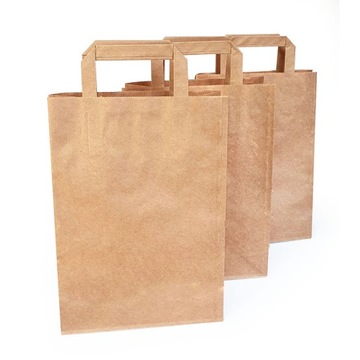 Torba Papierowa BRĄZOWA Torebki 18x8x23 cm 50szt.