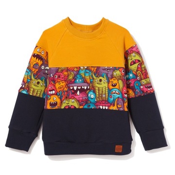 TuSzyte | Prosta bluza dresowa, bawełna, PL R.122
