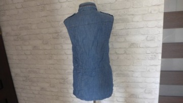 FOREVER 21 СУПЕР ЖЕНСКИЙ ДЖИНСОВЫЙ ЖИЛЕТ S