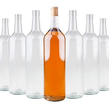 40x BUTELKI MONOPOLOWE 1L 1000ML WÓDKĘ BIMBER SOK