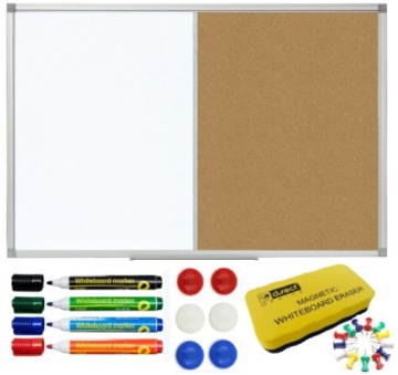 Комбинированная доска: Магнитная пробка 60х40 см.