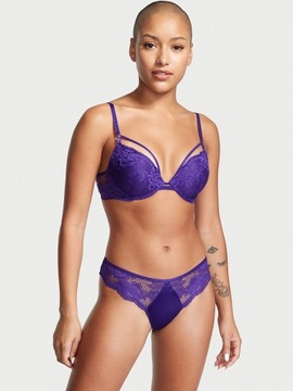 Biustonosz Victoria's Secret push-up ozdobne paski 75C (34C)