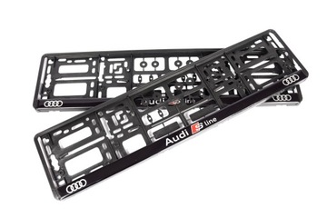 РАМКА НОМЕРНОГО ЗНАКА AUDI SLINE 1 шт.