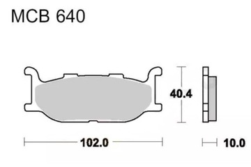 ТОРМОЗНЫЕ КОЛОДКИ TRW MCB640