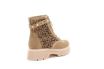 БОТИНКИ 37 АЖУРНАЯ ПЛАТФОРМА НАТУРАЛЬНАЯ КОЖА BT2514