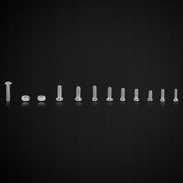 НАБОР ВИНТОВ И ГАЙОК, 600 ШТ. M1/1,2/1,4/1,6