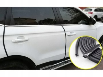 Протектор кромки двери CAR усиленный черный 5м