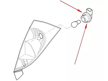 КРЕПЛЕНИЕ ЛАМПЫ ЗАДНЕГО ФОНАРЯ FOCUS MK1 MK2