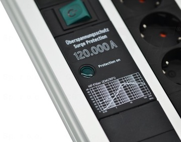 ПОЛОСКА ЗАЩИТЫ от перенапряжения 14 РОЗЕТОК 120.000A КАБЕЛЬ ДЛИНОЙ 3 МЕТРА USB 2 ПЕРЕКЛЮЧАТЕЛЯ