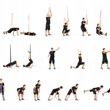РУКОВОДСТВО ПО СОПРОТИВЛЕНИЮ ДЛЯ УПРАЖНЕНИЙ POWER BANDS SOLID TRAINING SET 4 ПРЕДМЕТА