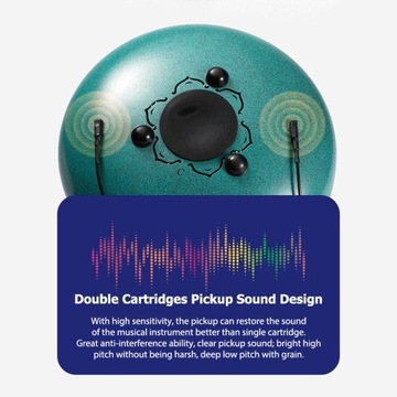 Универсальный магнитный пьезозвукосниматель Hluru без сверления