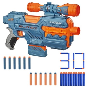 PISTOLET NERF ELITE 2.0 PHOENIX + 30x STRZAŁKI