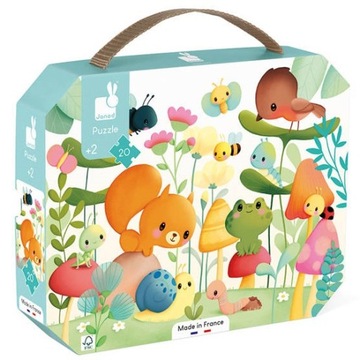 Puzzle w Walizce Dla Dzieci 2+ Przyjaciele Janod