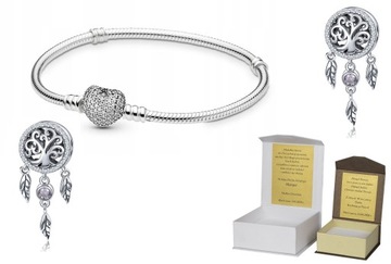 Bransoletka SREBRO 21 cm do CHARMS + GRATIS B118