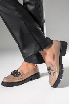 ТУФЛИ СКОЛЬЗЯЩИЕ ЖЕНСКИЕ НА ПЛАТФОРМЕ С МОДНОЙ ДЕКОРАТИВНОЙ ЗМЕЕЙ, размер 38