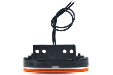 Желтый боковой габаритный фонарь WAŚ W196 1383 LED с держателем и кабелем 0,2 м.