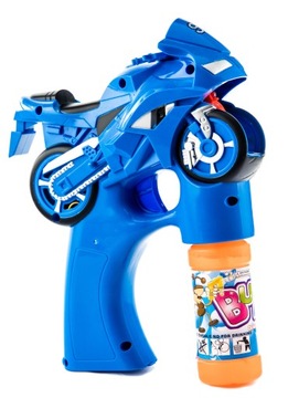Пистолет для мыльных пузырей Мотор СИНИЙ