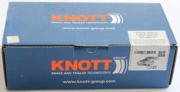 Шаровая сцепка KNOTT K27A M14 под круглое дышло 50 мм для прицепа 2700 кг.