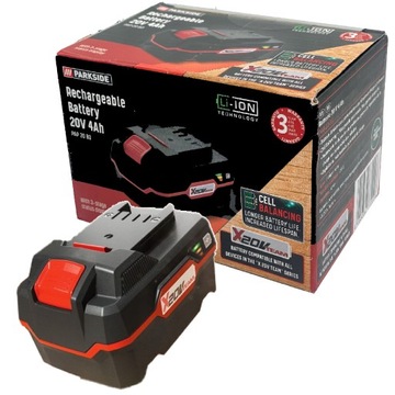 PARKSIDE Akumulator 20 V 4 Ah Bateria X 20 V TEAM akumulator PAP 20 NOWY